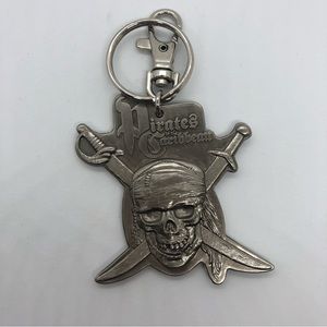 Disney pirates of the Caribbean pewter keychain
